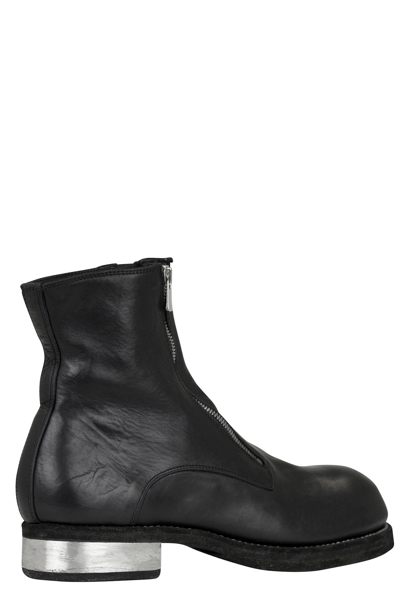 Guidi Full Grain Horse Double Front Zip Big Daddy Boots angled view