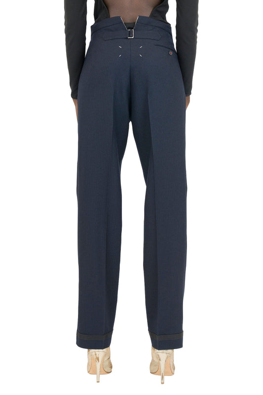Maison Margiela Straight Leg Trouser in Navy back