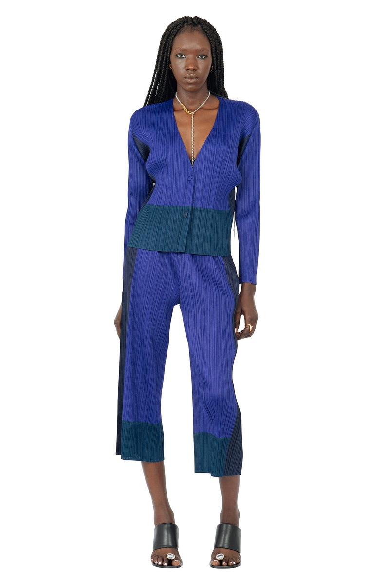 Pleats Please Issey Miyake Ensemble Cardigan