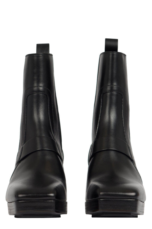 Rick Owens Stivali in Pelle - Heeled Sliver front