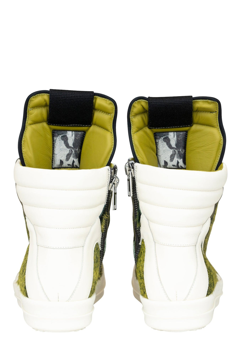 Rick Owens: Yellow Geobasket Sneakers