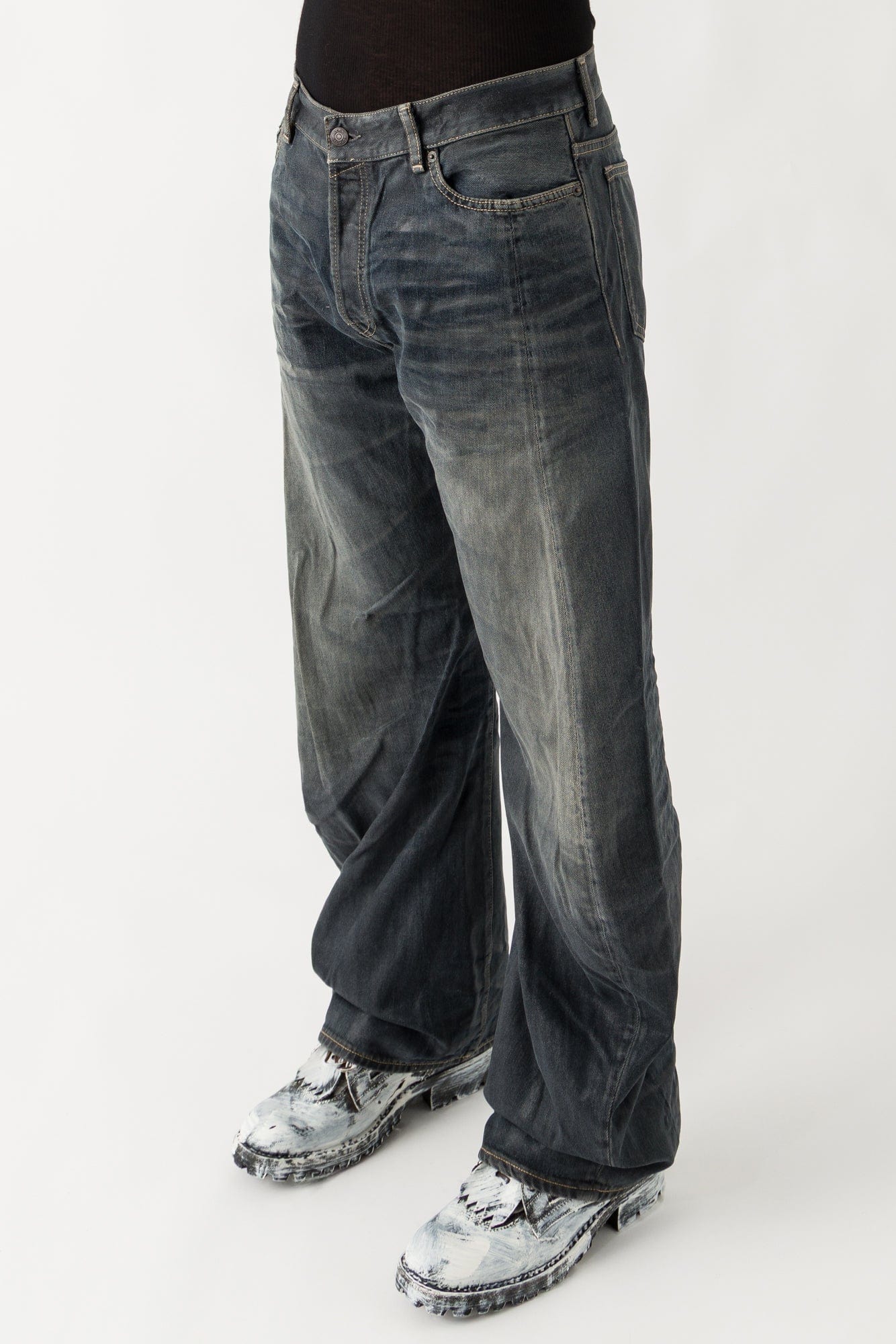 Acne Studios 2006M Glossy Jeans in Black