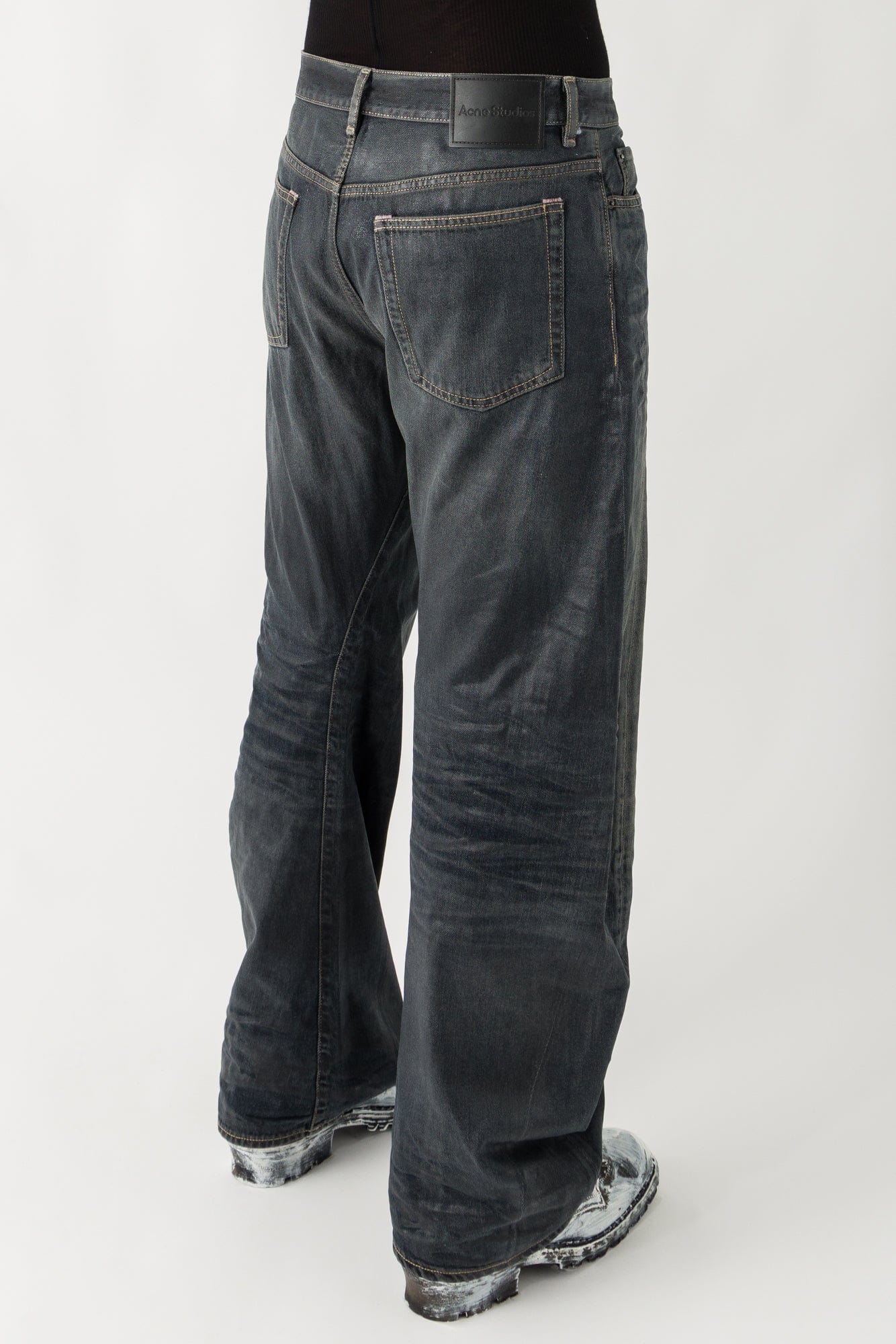 Acne Studios 2006M Glossy Jeans in Black