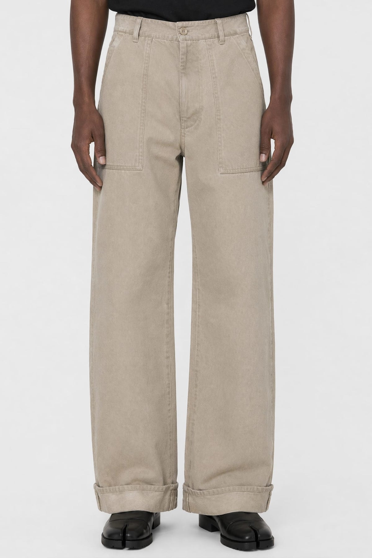 Acne Studios Beige Worker Trousers