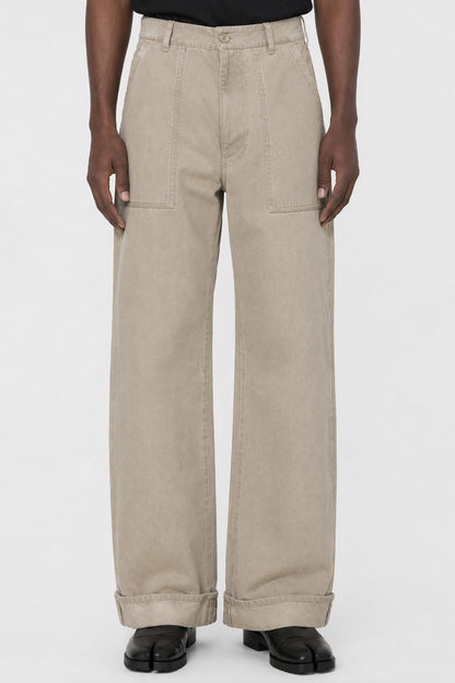 Acne Studios Beige Worker Trousers