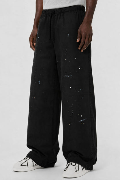 Acne Studios Black Paint Trousers side