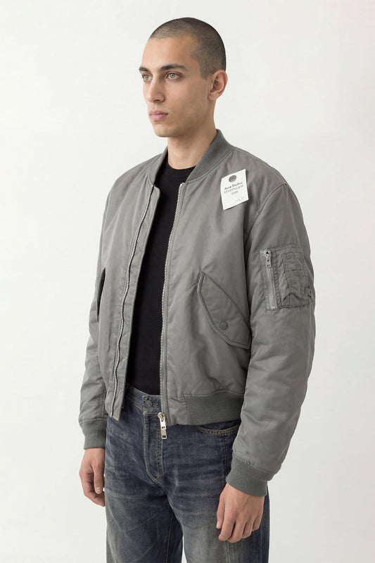 Acne Studios Bomber in Stone Grey side