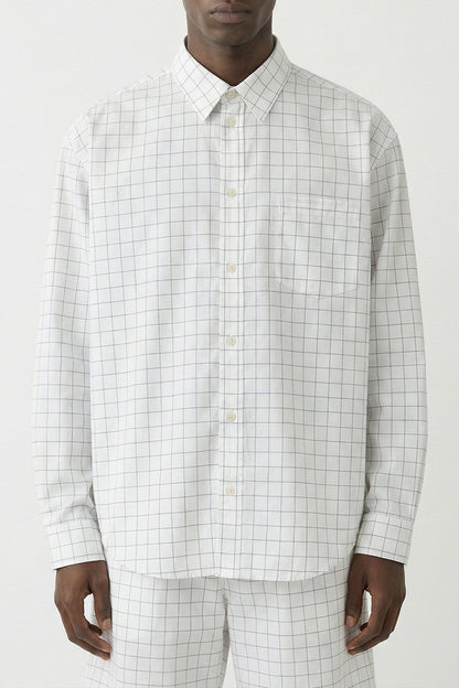 Acne Studios Checkered Button Up in White