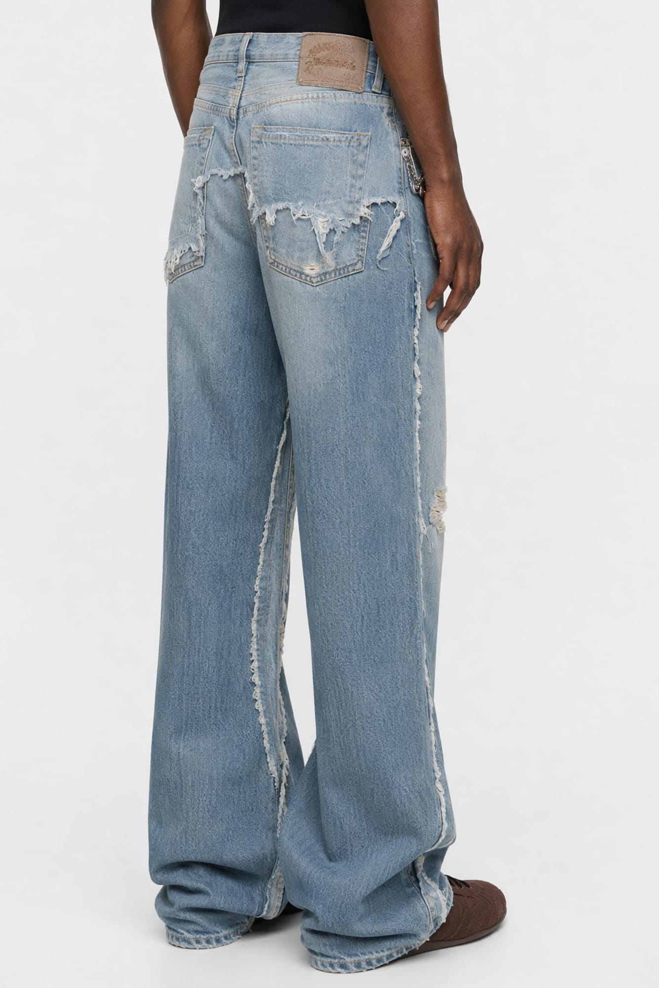 Acne Studios Denim Overlay Jeans in Blue