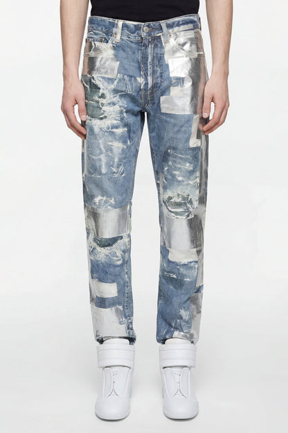 Acne Studios Graphic Denim Jeans in Blue