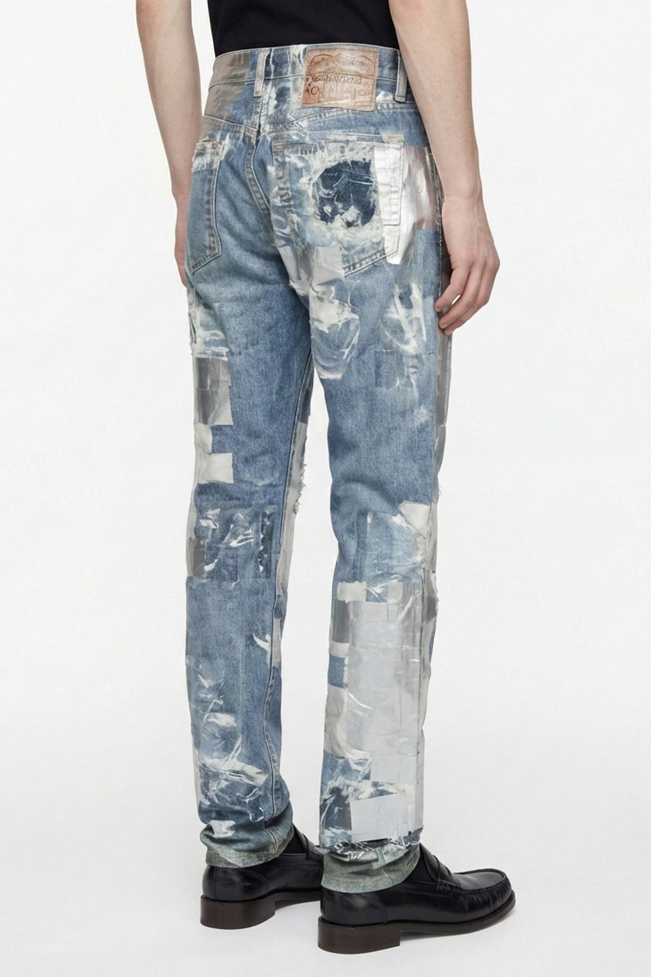 Acne Studios Graphic Denim Jeans in Blue