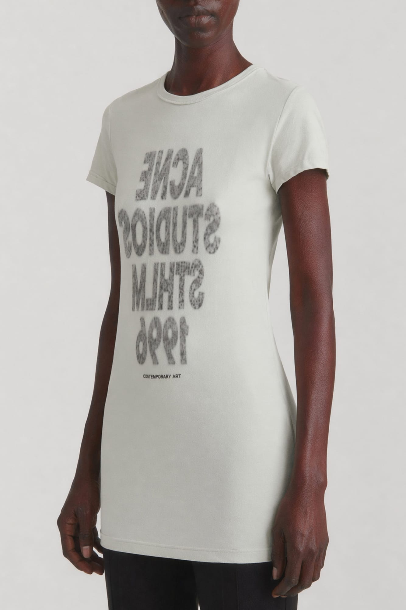 Acne Studios Graphic Stockholm T-Shirt in Cold Grey