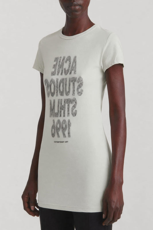 Acne Studios Graphic Stockholm T-Shirt in Cold Grey side