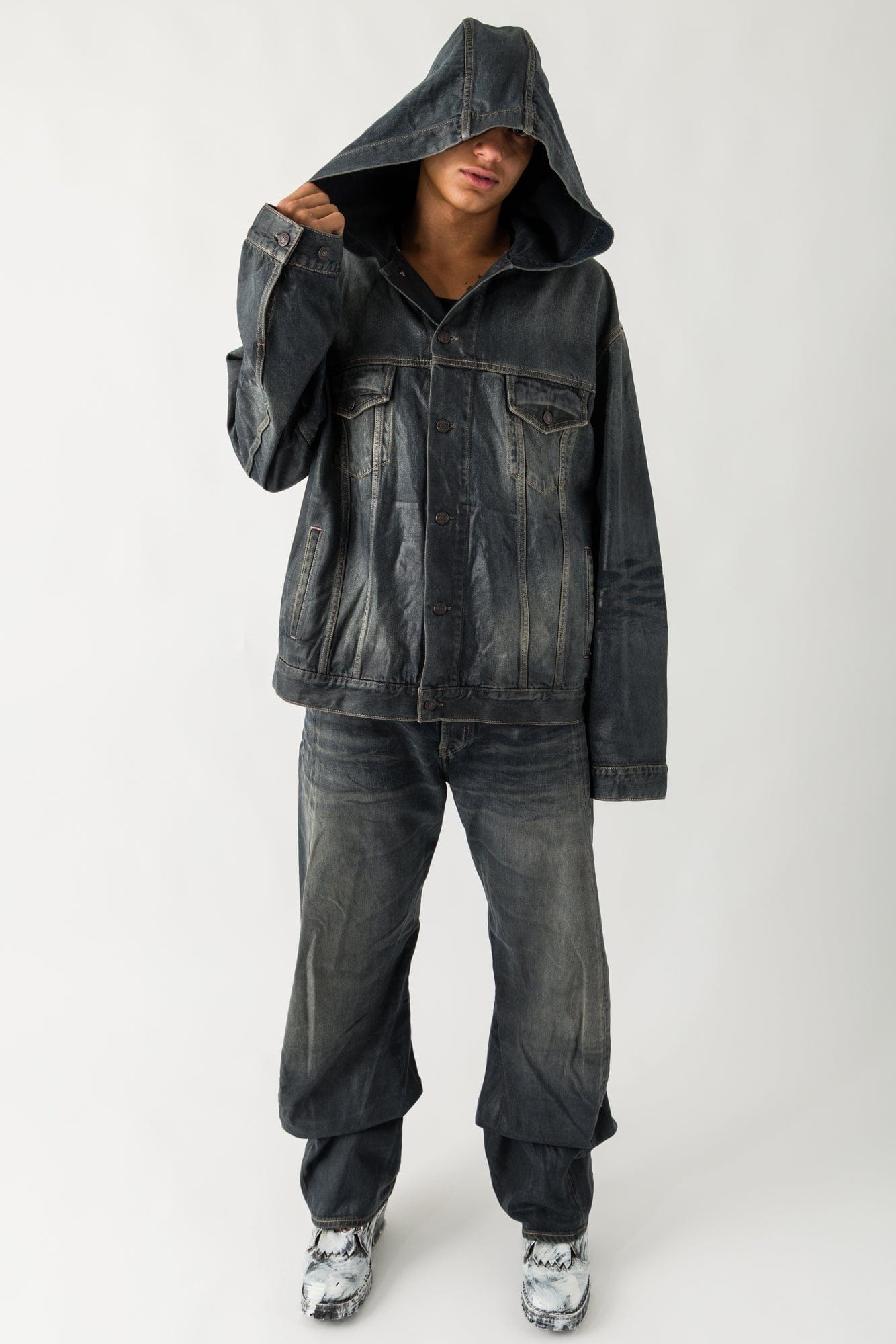 Acne Studios 2006M Glossy Jeans in Black