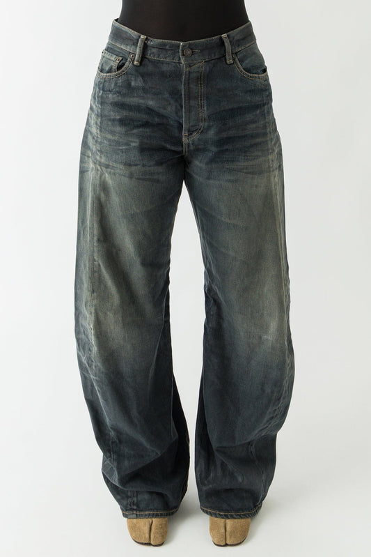 Acne Studios Glossy Jeans In Black