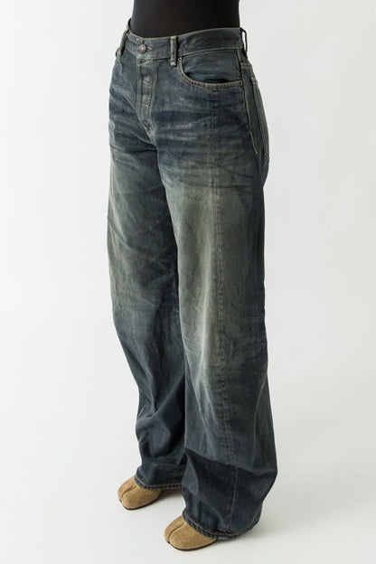 Acne Studios Glossy Jeans In Black side