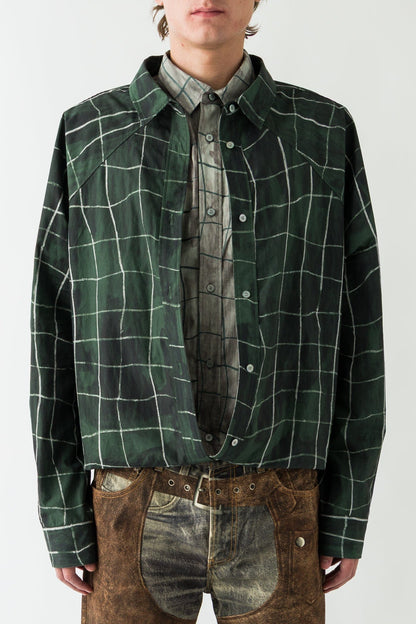 Acne - Studios Plaid Shirt in Green