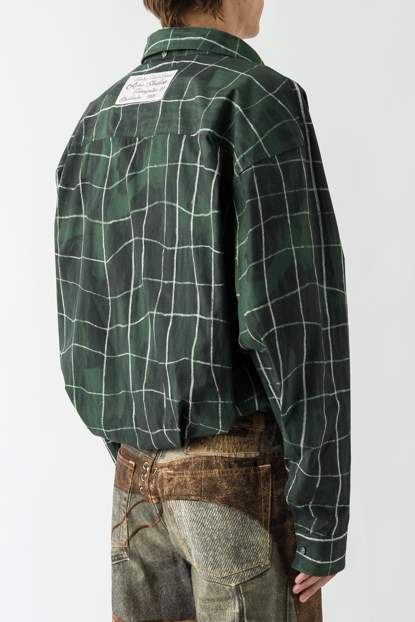 Acne Studios Plaid Shirt in Green