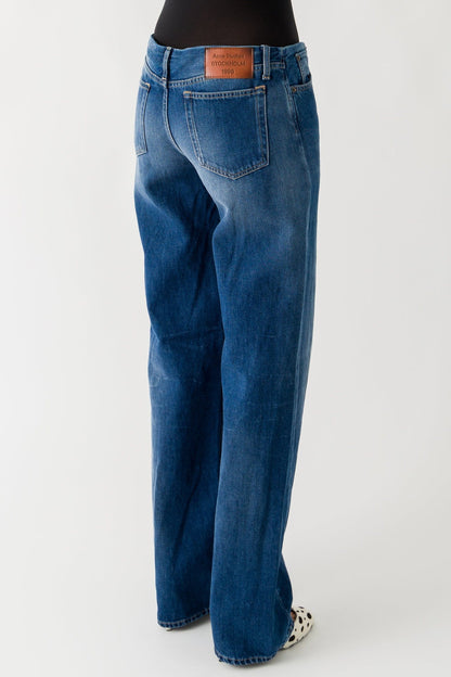 Acne Studios Baggy Jeans In Mid Blue back
