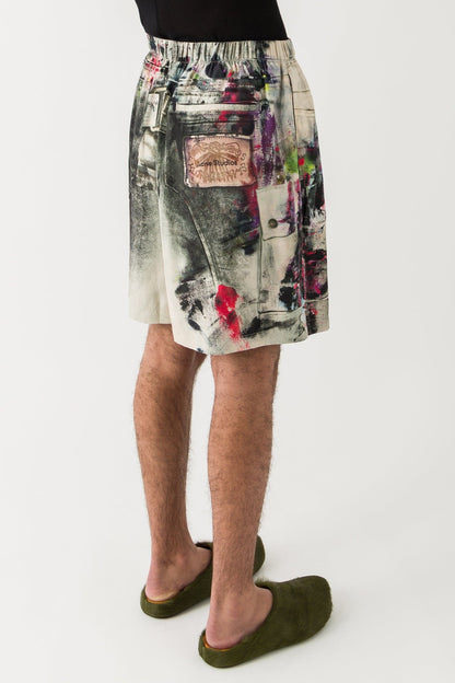 Acne Studios Shorts in Multicolor back