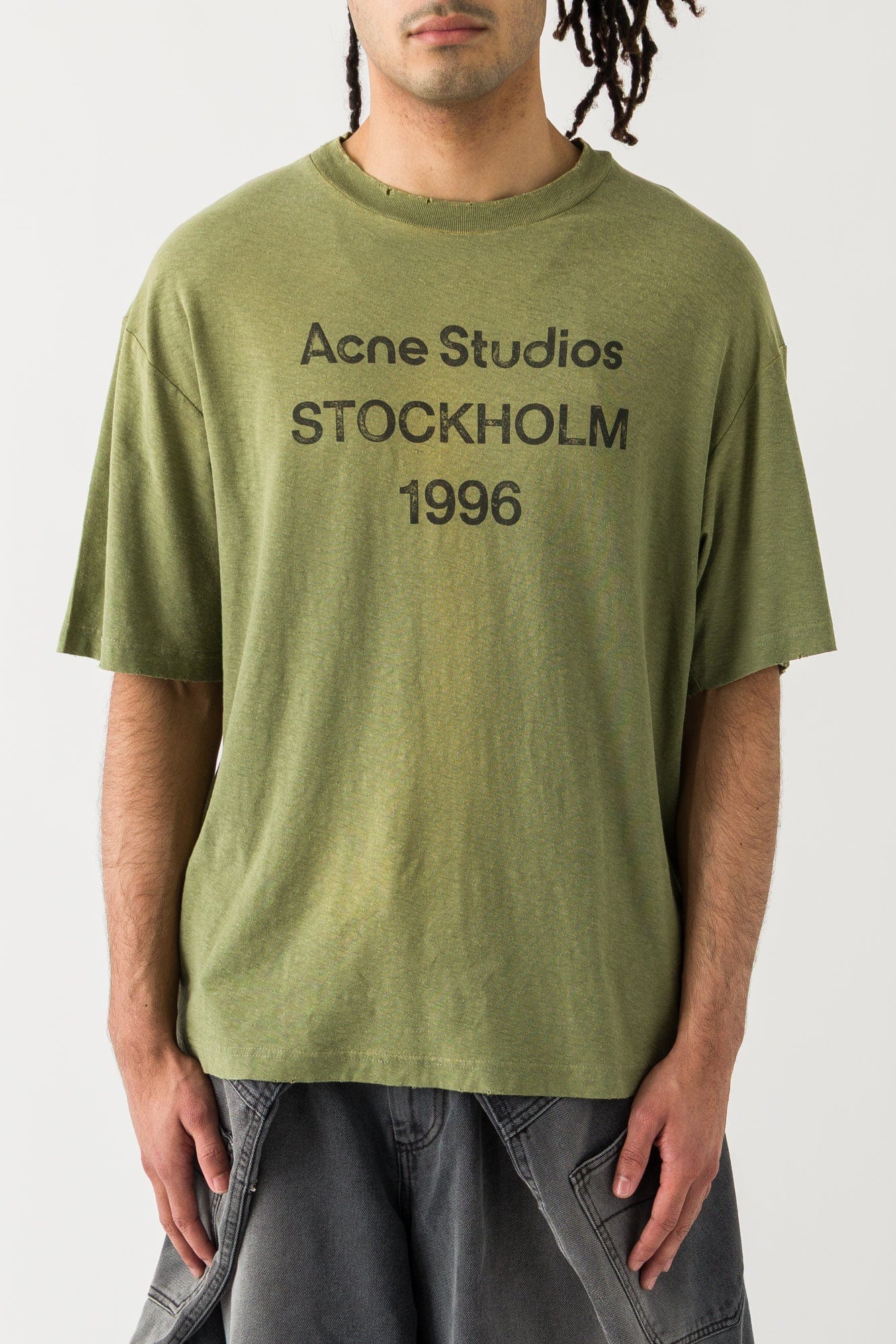 Acne Studios  Stockholm tee in Olive Green