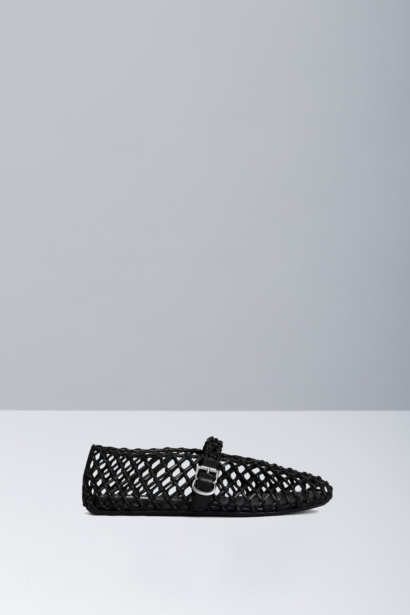 Alaïa Ballet Flats in Braided Black
