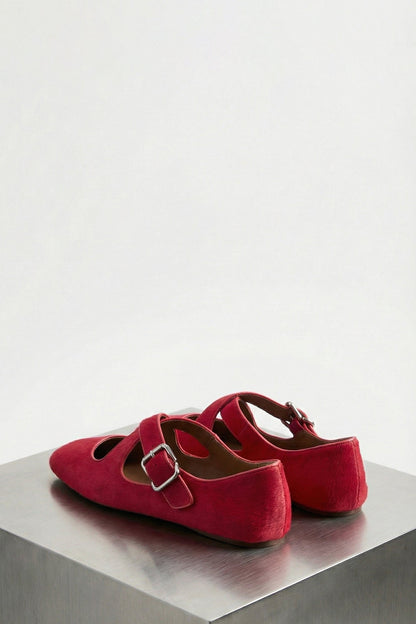 Alaïa Ballet Flats In Fuchsia