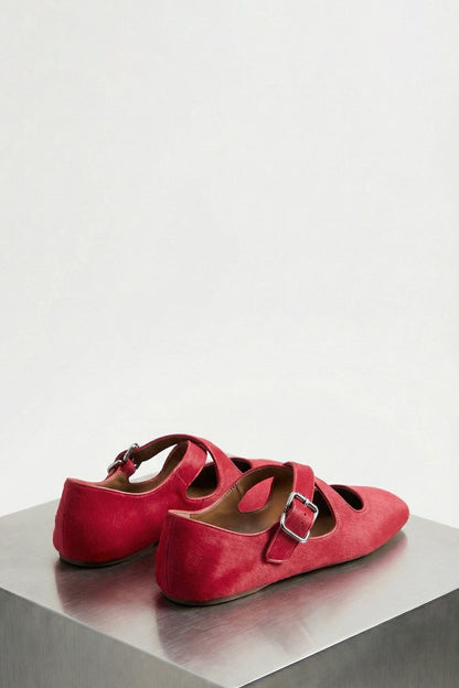 Alaïa Ballet Flats In Fuchsia