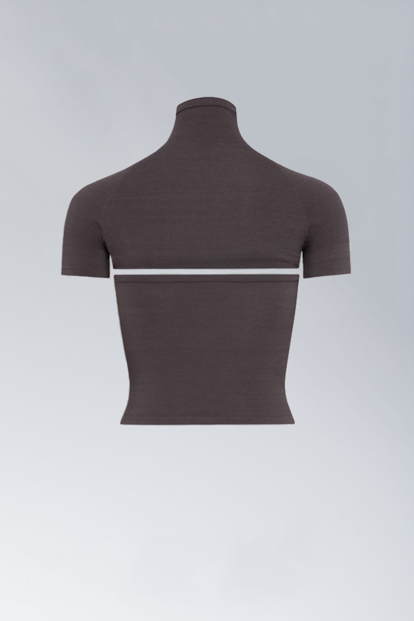 Alaïa Cut-Out Top In Anthracite