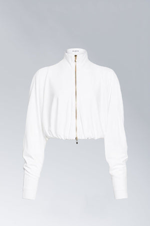 Alaïa Draped Jacket in White