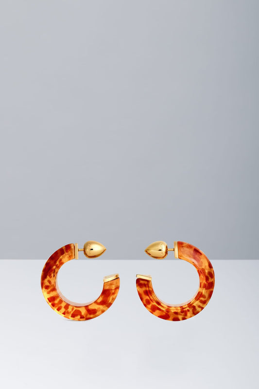 Alaïa Edge Hoops in Resin