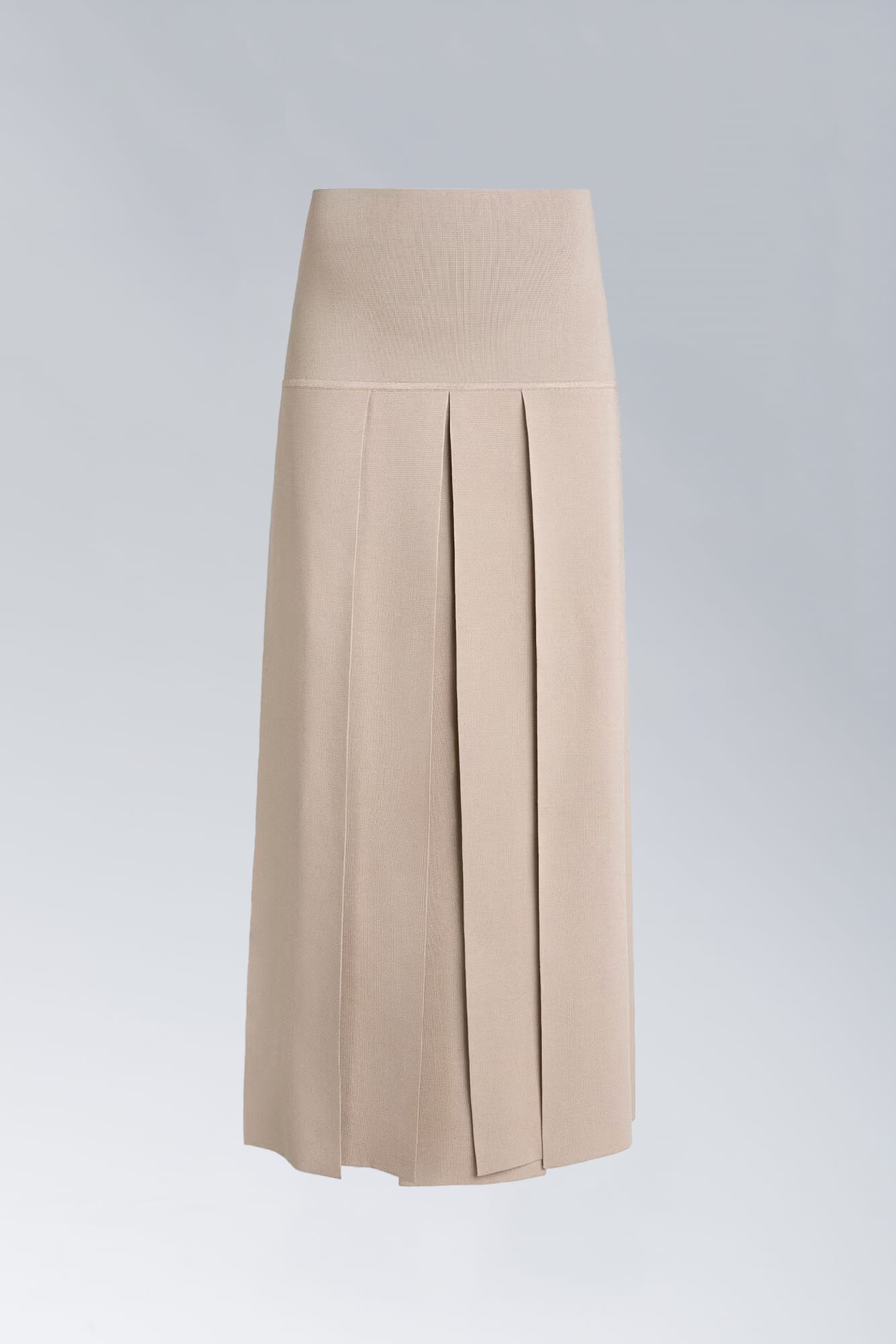 Alaïa Midi Skirt with Textured Pleats