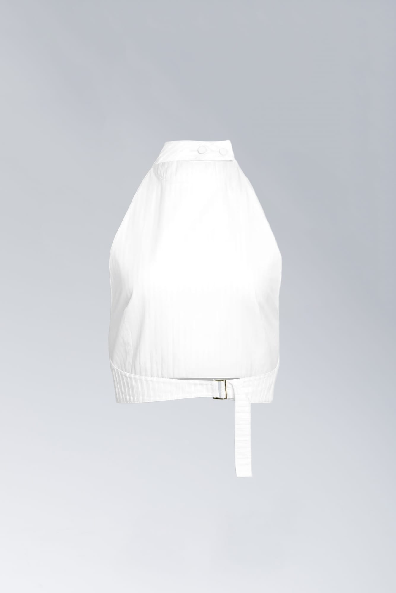 Alaïa Plastron Top in White