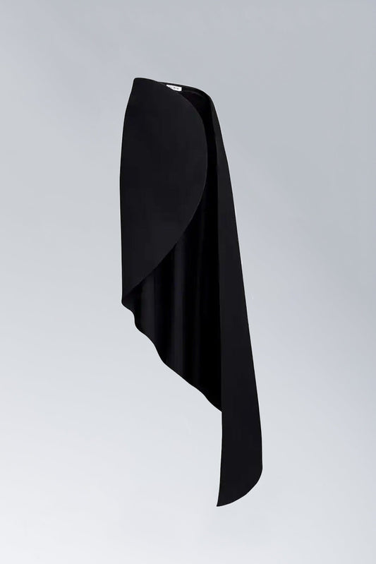 Alaïa Spiral Skirt in Black