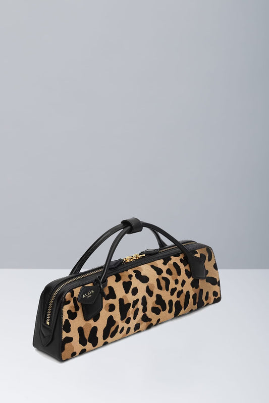 Alaïa Teckel Clutch in Cheetah side