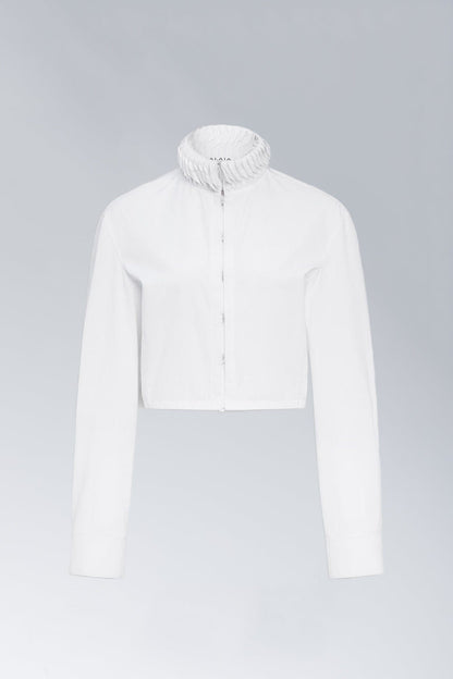 Alaïa Trimmed Shirt In Blanc
