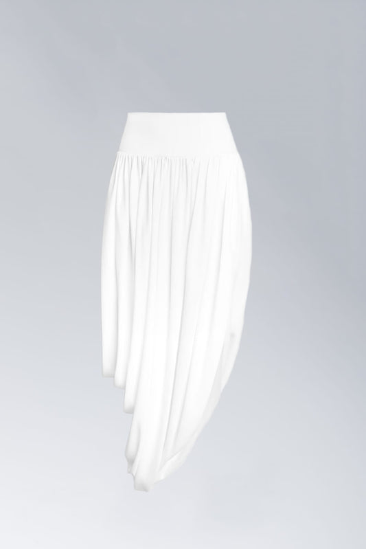 Alaïa Twisted Skirt in White