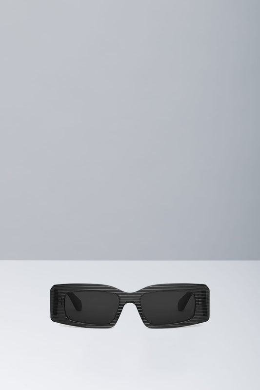 Alaïa Two Tone Black Sunglasses in Acetate