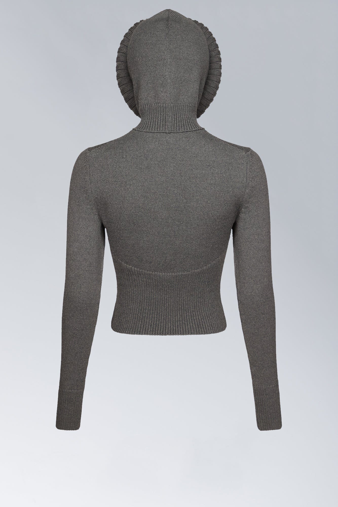 Alaïa Hooded Jumper In Gris Chine
