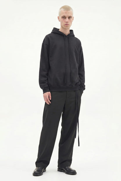 Ann Demeulemeester Bardi Comfort Hoodie with Frame Print SS26 full look