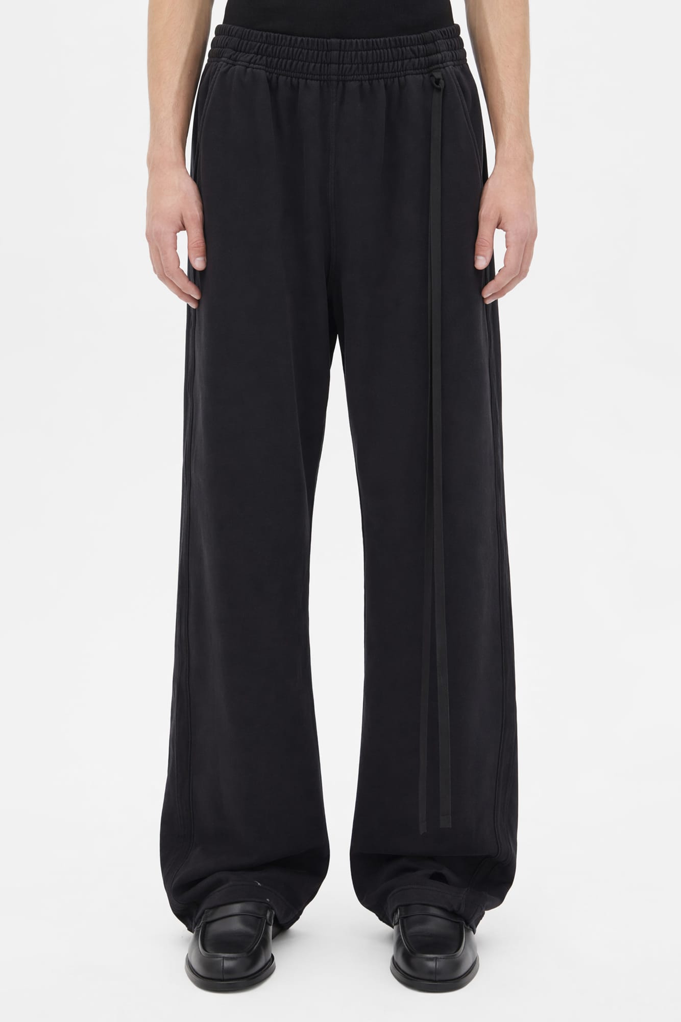 Ann Demeulemeester Boas Comfort Sweatpants with Herringbone Side SS26