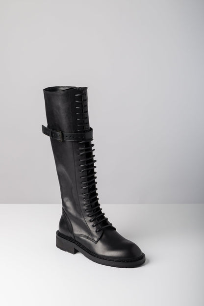 Ann Demeulemeester Danny Lace Up Boots In Black side