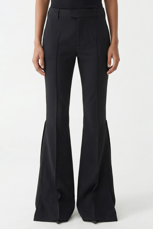 Ann Demeulemeester Fie Bootcut Trousers In Black