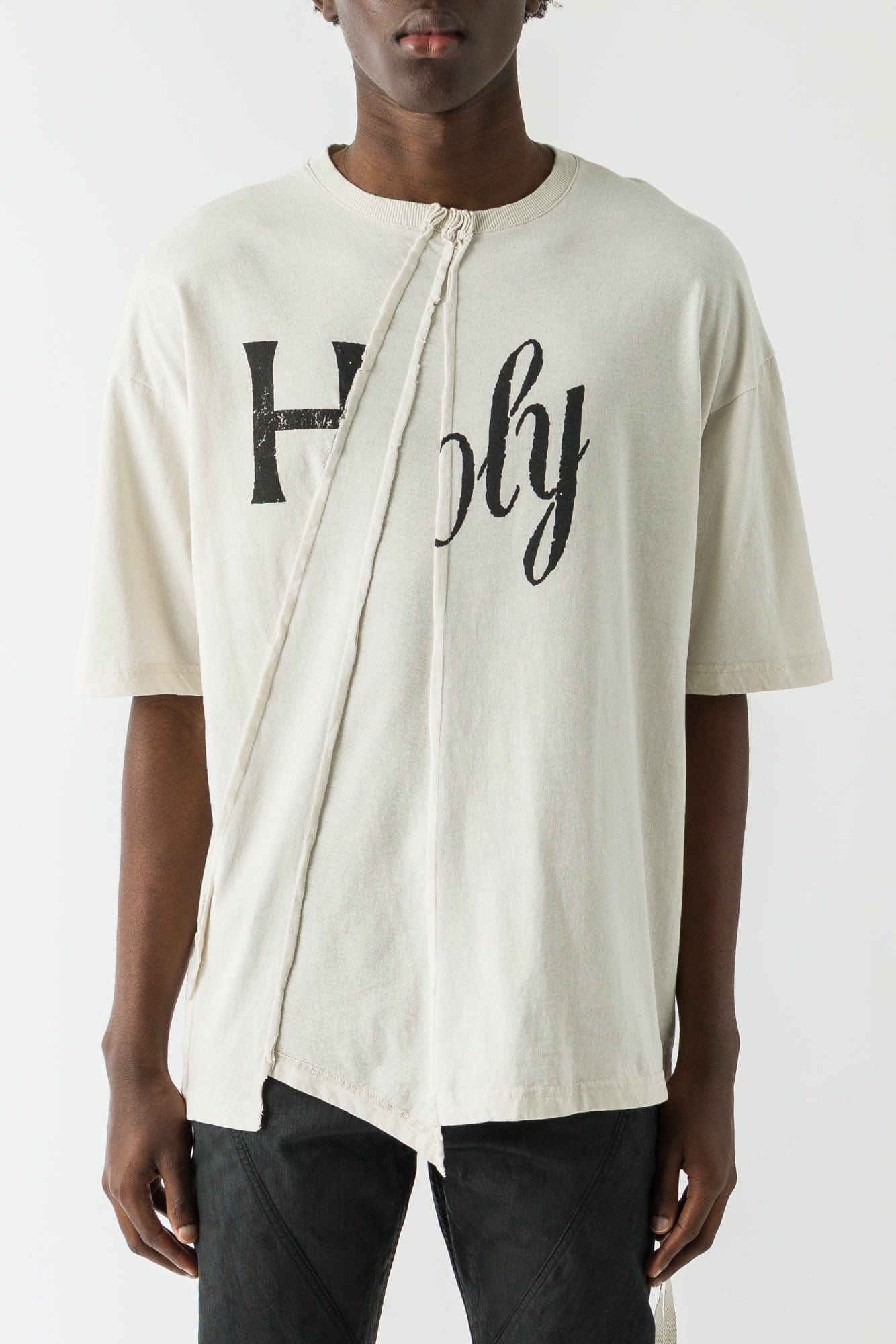 Ann Demeulemeester Frieke Printed T-shirt In Ivory