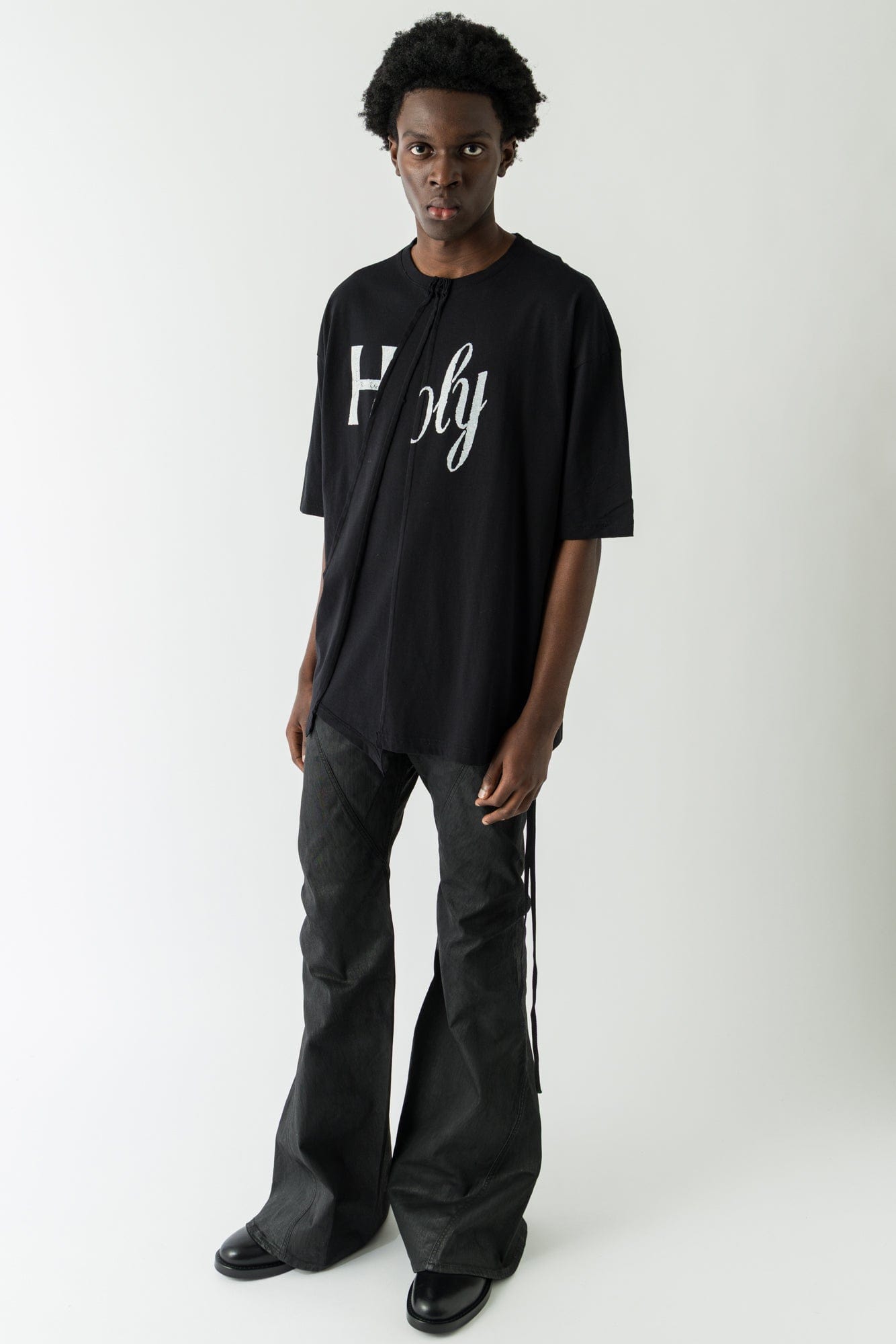 Ann Demeulemeester Hardon Printed T-Shirt In Black