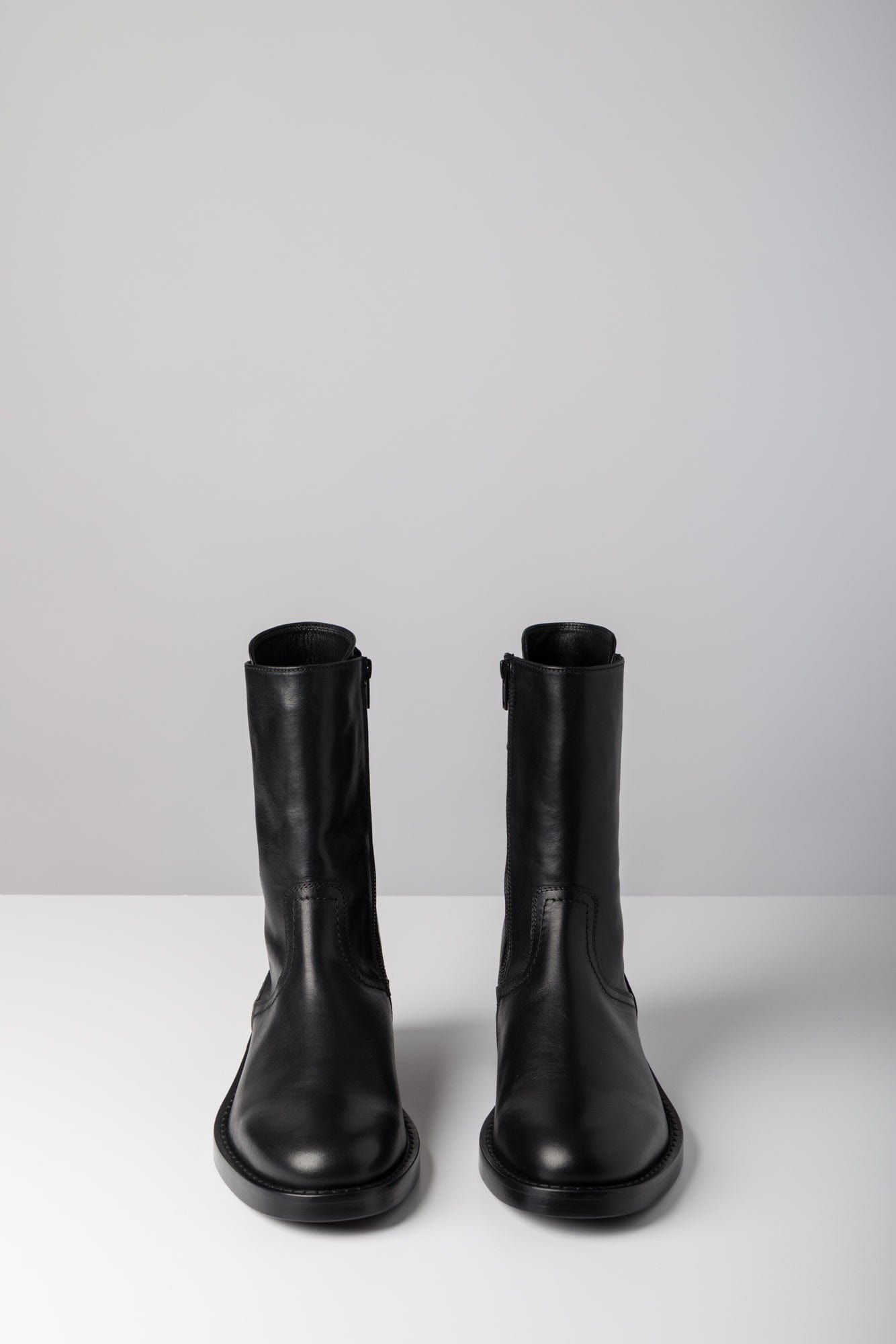 Ann Demeulemeester Heiko Laced Ankle Boots In Black front