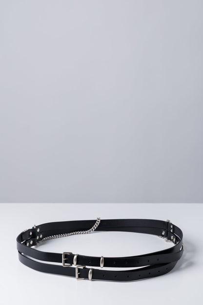Ann Demeulemeester Luen Multi Belt In Black
