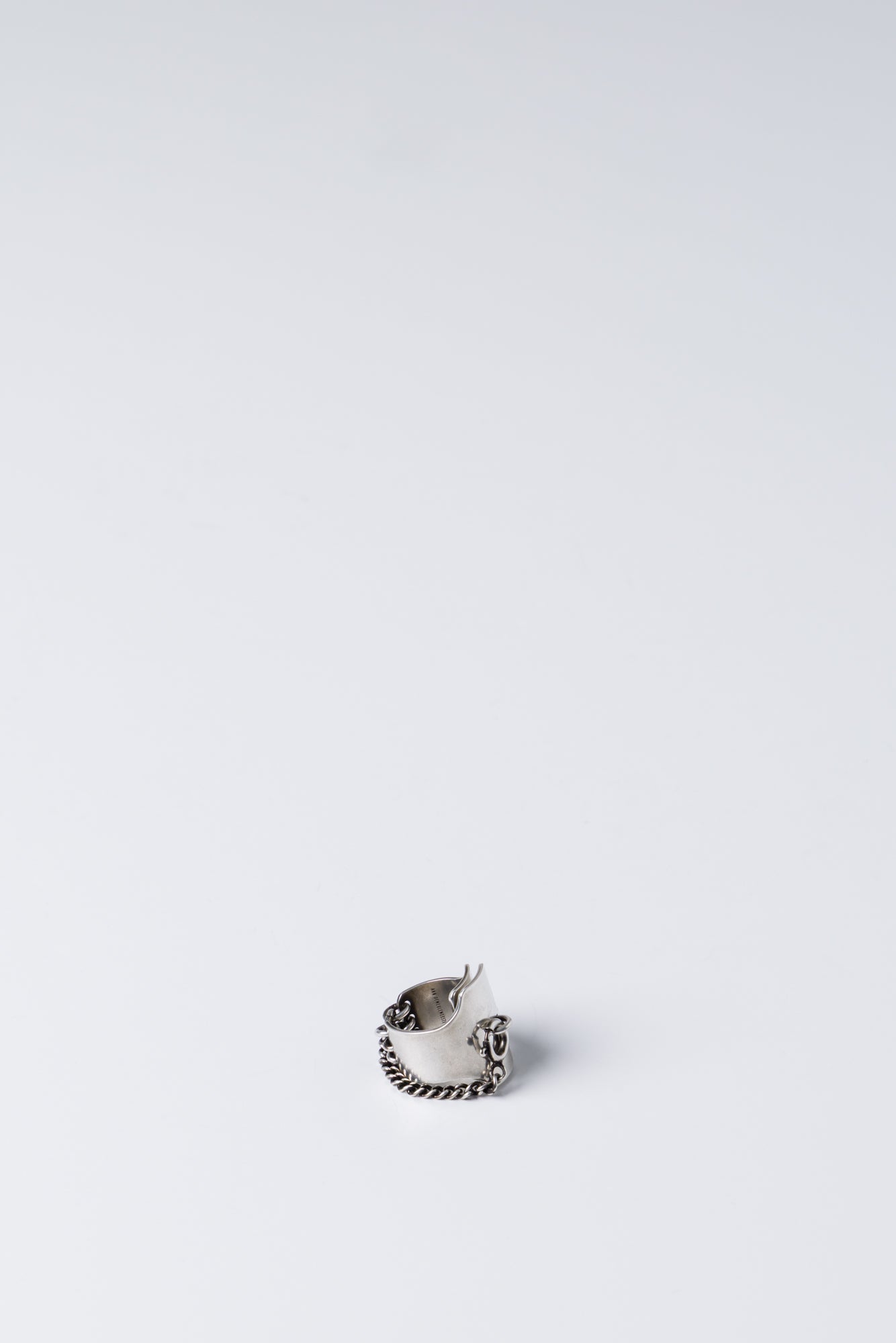 Ann Demeulemeester Martine Lockring In Antique Silver