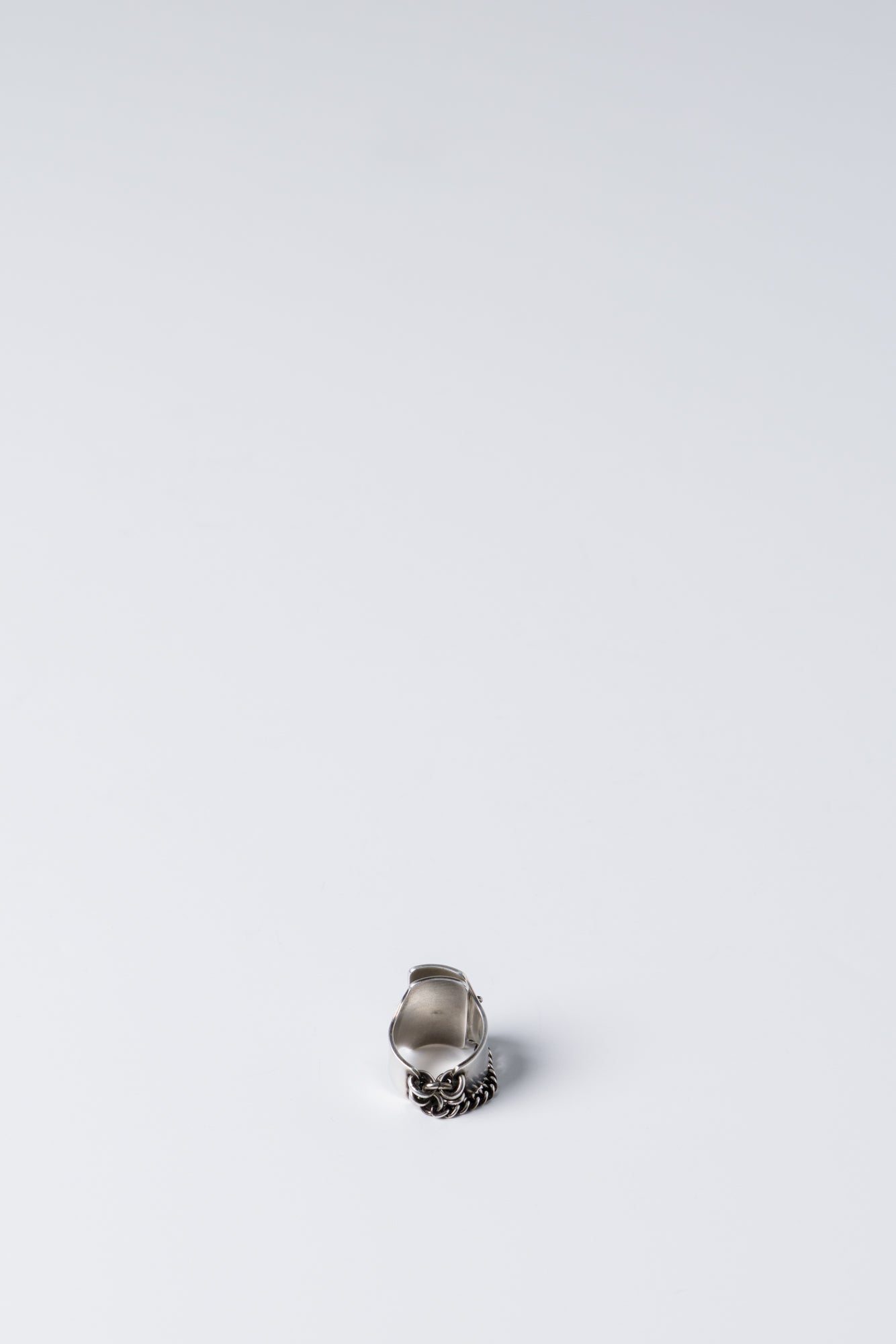 Ann Demeulemeester Martine Lockring In Antique Silver