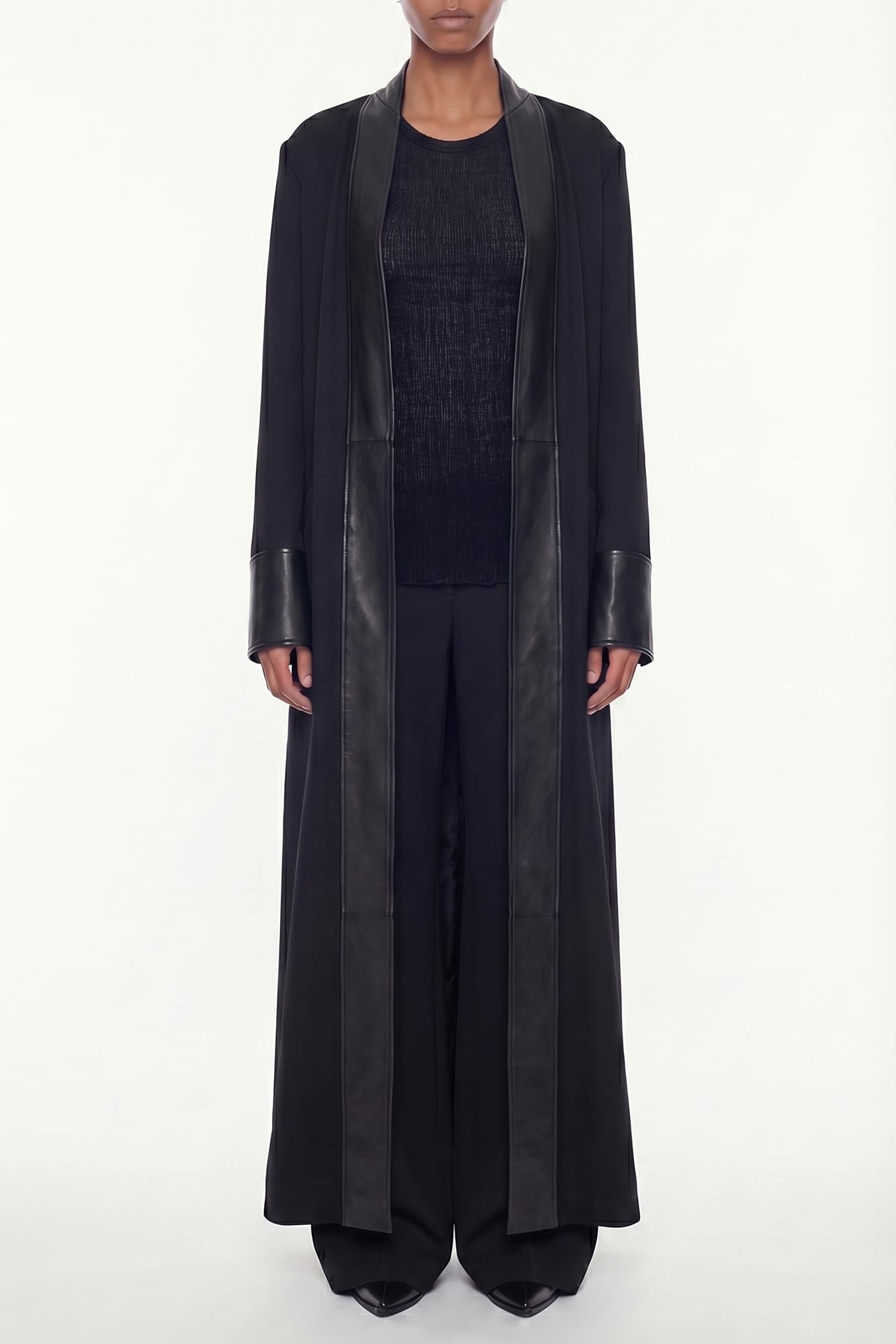 Ann Demeulemeester Melia Deconstructed Coat In Black